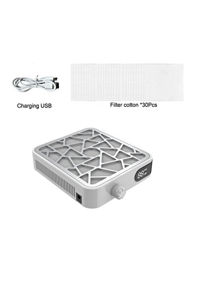 Choice ماكينة تنظيف الأظافر X10mini البيضاء الصغيرة بدون فرشاة مع شاشة عرض عا...