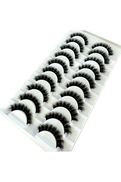 choice2 10pairs-S36 MKYDCG New 10 pairs 3D Mink Lashes Faux Mink Fluffy Lash ...