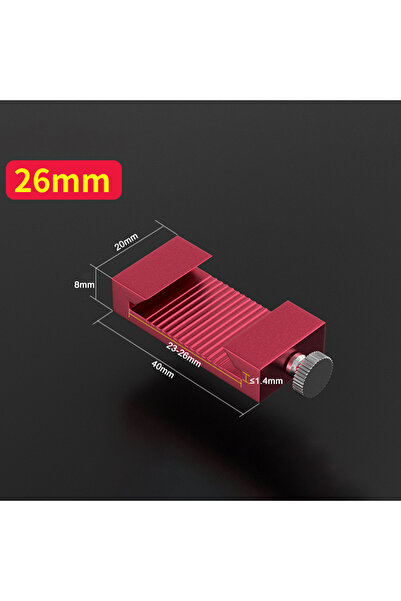 Choice 26mm Steel Ruler Stop Fences Metal Scribers Positioning Limit Block Li...