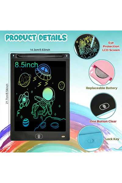 Choice5 8.5inch black 8.5inch LCD Writing Tablet Handwriting Pads Digital Dra...