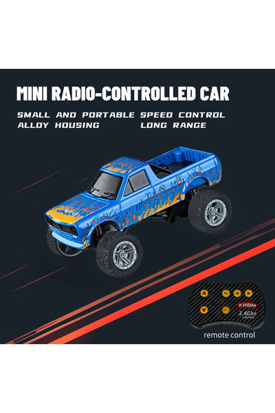 Choice13 HB10 Blue New RC Car MINI Alloy 1/64 Remote Control Car Convenient t...