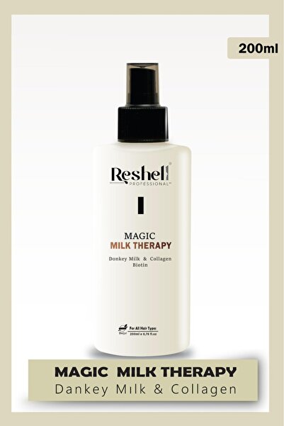 Reshell Saç Bakım Sütü Magic Milk Therapy Kolajen Ve Eşek Sütü Desteği 200 ml