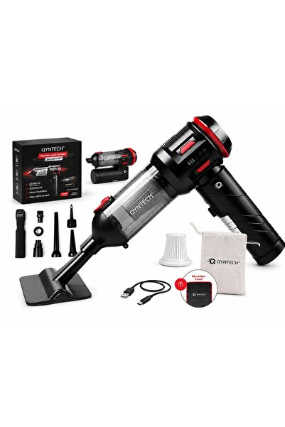 QYNTECH Aspirator Auto Portabil, QYNTECH®, Puternic 20000Pa, Fara Fir, Pliabi...