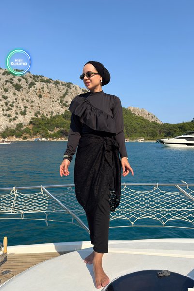 Ka Hijab ملابس سباحة كابري مكونة من 4 قطع