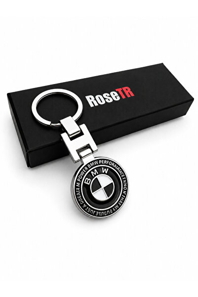 RoseTR Bmw Luxury New Black Metal Keychain - Key Chain Compatible with Bmw