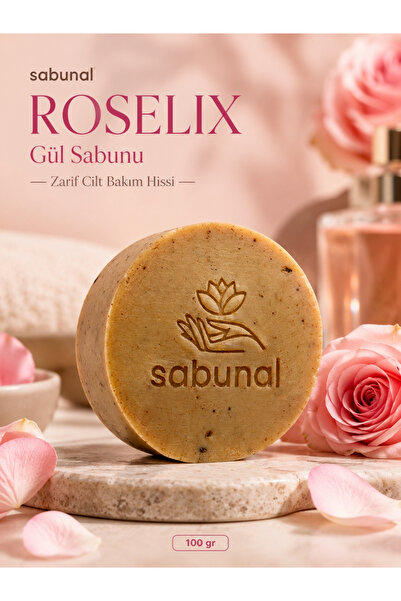 sabunal Roselix Rose Soap - Natural Daily Care for Vitality, Softness, and a ...