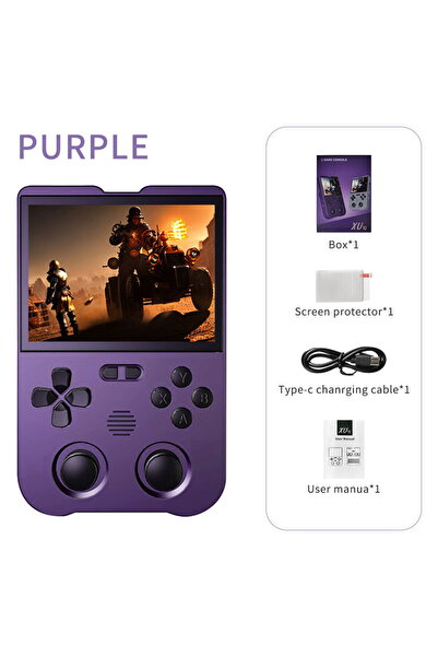 choice2 64G Purple XU10 2.0 Version Retro Handheld Game Console Linux System ...
