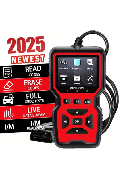 Choice4 Red Professional Obd2 Diagnostic Tool for Heavy-Duty Vehicle Repair -...