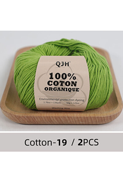 Choice N19-2PCS QJH 100% Cotton Yarn, For Knitting, Crocheting and Crafts, Pa...