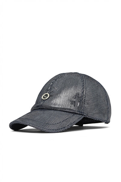Bueno Shoes Blue Dark Iguana Leather Women's Hat