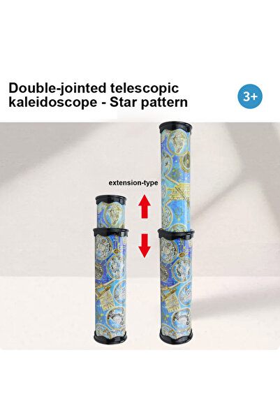 Choice1 yellow Classic colorful kaleidoscope with three-mirror design, retrac...