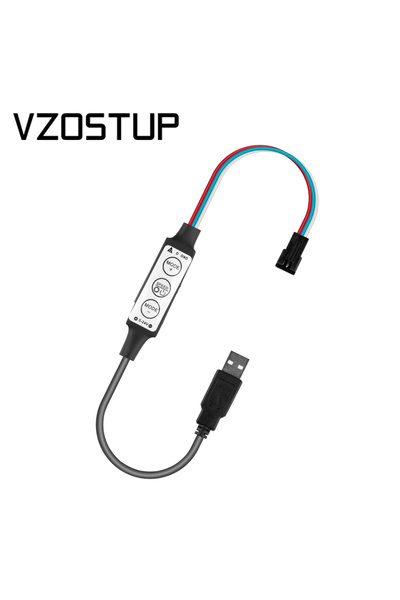 Choice USB 3 Keys WS2811 WS2812B Controller 5V 3pin Pixel LED Light Strip Con...