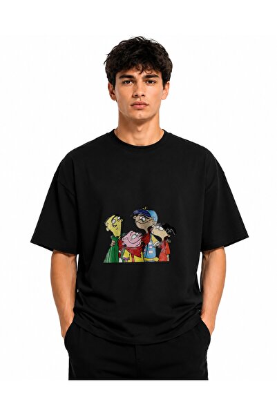 Inscriptie Tricou Unisex Bumbac Premium Casual " Ed, Edd n Eddy - urban "