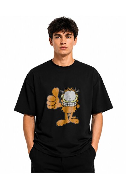 Inscriptie Tricou Unisex Bumbac Premium Casual " Garfield like "