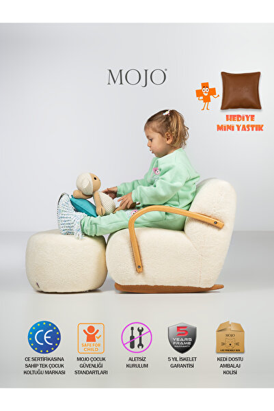 MOJO Soho Shake Sallanan Ayaklı Çocuk Koltuğu Krem