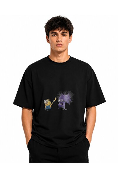 Inscriptie Tricou Unisex Bumbac Premium Casual " Minion violet "