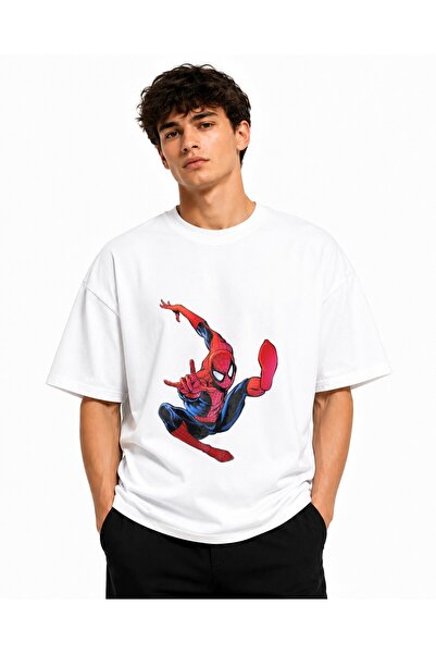 Inscriptie Tricou Unisex Bumbac Premium Casual " SpiderMan action "