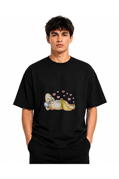 Inscriptie Tricou Unisex Bumbac Premium Casual " Banana indragostita "