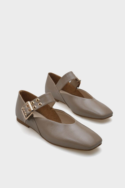 Capone Outfitters Arlina Women's Ballerinas with Single Strap Belt