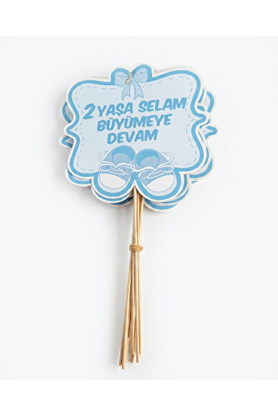 GÜVEN 2 Yaşa Selam Büyümeye Devam Konuşma Balonu Mavi 3 Adet