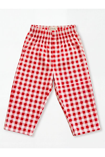 elibaby Unisex %100 Pamuk Poplin Kumaş Baggy Pantolon