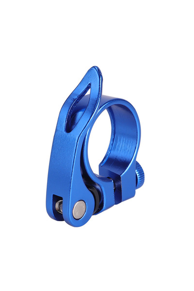 Choice Blue Bicycle Seatpost Clamp Aluminum Alloy 31.8mm Seat Tube Clamp MTB ...
