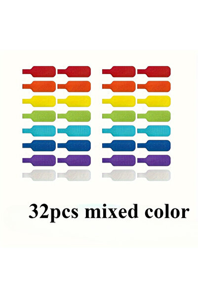 Choice 32pcs mixed color 32 Colorful Cable Ties with Writable Function - Dura...