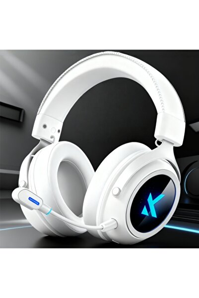 Choice1 X9-White MCHOSE X9 Wireless Headworn Game 7.1 Headset Bluetooth 2.4G ...