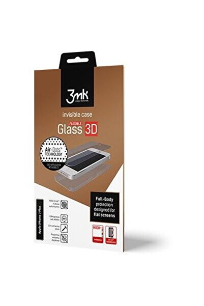 3MK FlexibleGlass 3D pentru iPhone 8 Plus – sticlă hibridă + folie pentru par...