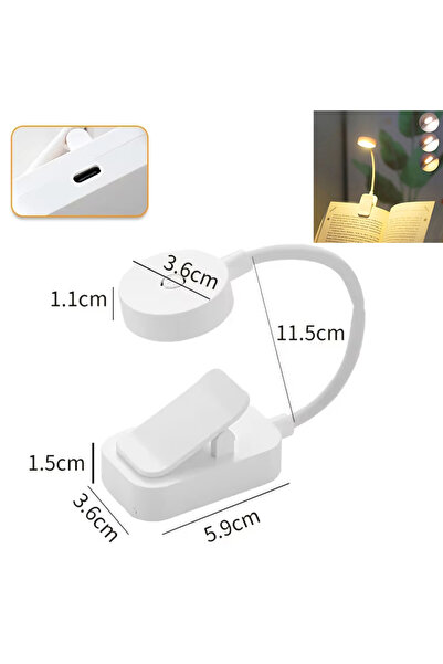Choice1 Mini Lamp-Bookmark Folding Mini Flashlight Rechargeable Led Table Lam...
