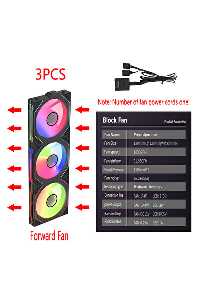 Choice8 مروحة كمبيوتر A-RGB بيضاء سوداء 120 مم مع تأثير إضاءة مرآة دوارة، مرو...