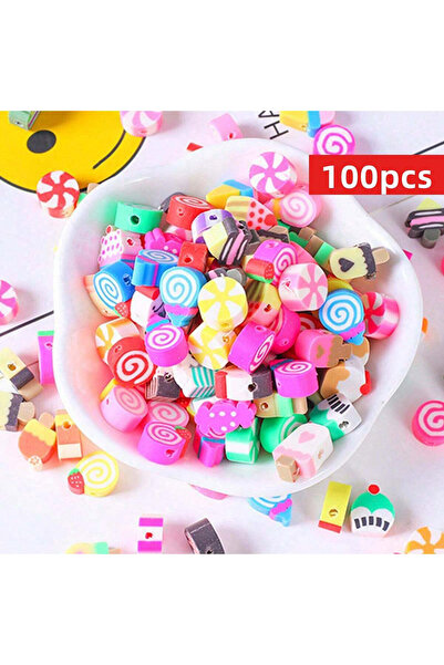 Choice3 Dessert-100pcs 200/100pcs 9-11mm Random Styles Summer Beads Set, Poly...