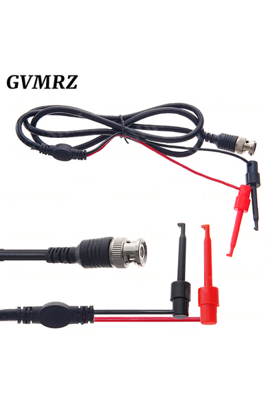 Choice3 1M test hook BNC Male Plug to 4mm Banana Stackable Plug Crocodile cli...