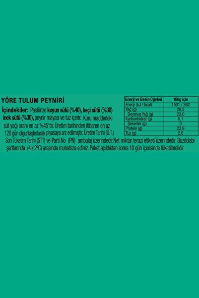 Yöre Tulum Peyniri 3 X 300 gr