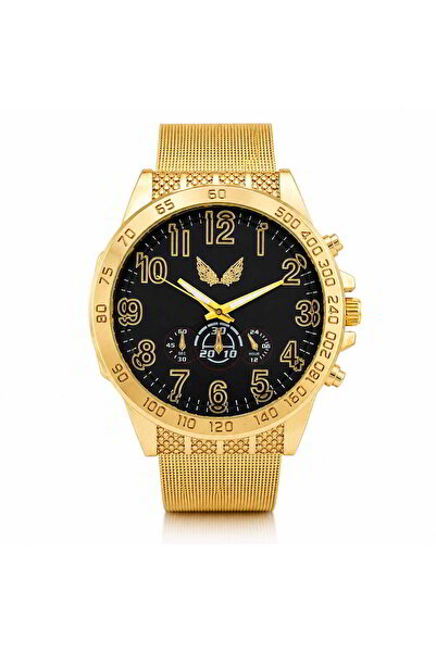 Watch Ceas barbatesc, bratara metalica, Casual, Ulysses, Auriu, CB160