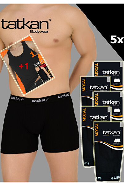 TATKAN BODYWEAR Tatkan 5'li Erkek Penye Modal Boxershort