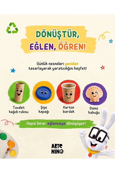 Artenino Briko - Geri Dönüşüm Etkinlik 4' Lü Kitap Seti