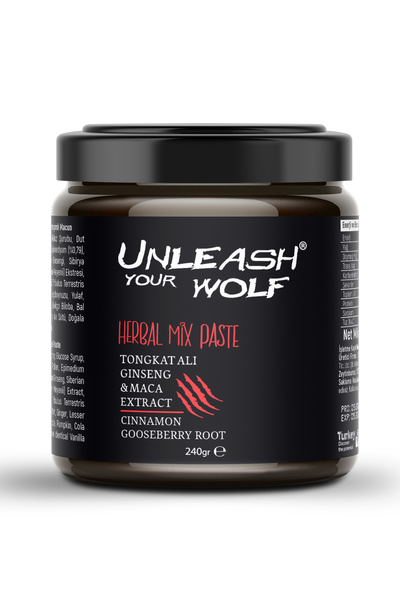 UNLEASH YOUR WOLF Tongkat Alı & Ginsengli & Maca Extract Bitkisel Karışımlı M...