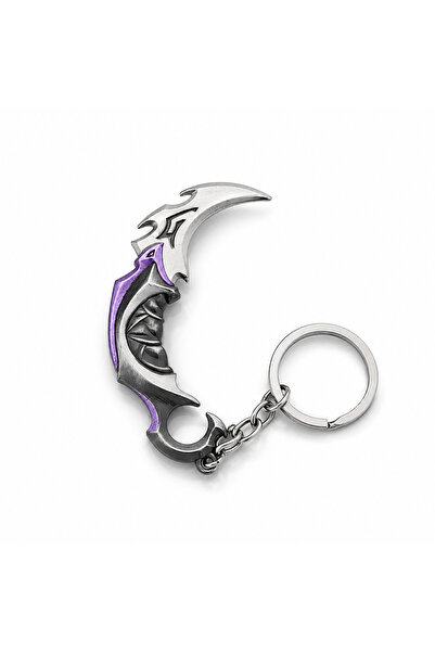 dgnaksesuar Valorant Raincoat Carbide (PURPLE) Metal Mini Figure (KEYCHAIN) A...