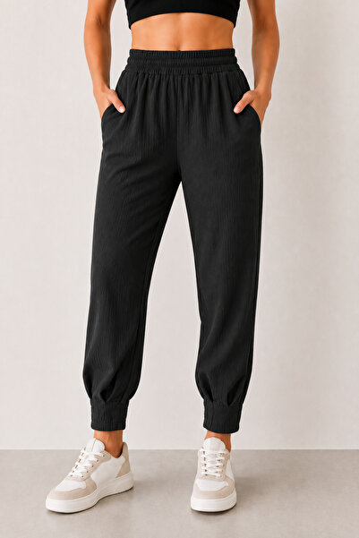trendalisse Women's Seasonal Jogger Trousers with Elastic Waist and Cuffs
