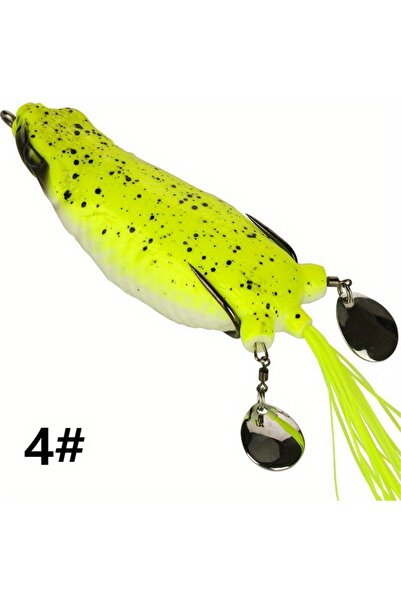 Choice 4 WEIHE 9cm25g Double-Piece Colored Silk Giant Frog Modified Thunder Frog