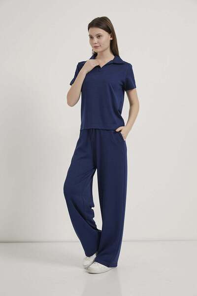Arma Life Armalife 6946 collared t-shirt with waist tie detail and sweatpants...