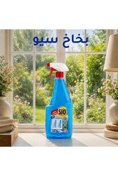 Sio بخاخ منظف الزجاج – منظف نوافذ ومرايا خالٍ من الخطوط – سريع الجفاف – 1000 مل