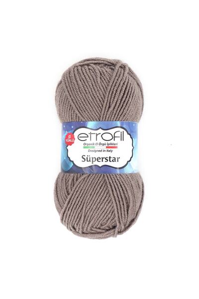 Etrofil Superstar Knitting Yarn Mink 25% Wool 75% Acrylic 100g 170m (77012)