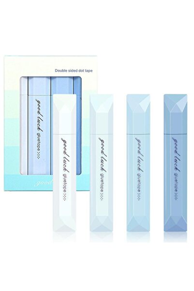 choice2 Blue 4pcs Double-sided Dispensing Pens Transparent Dot Glue Pen Tape ...