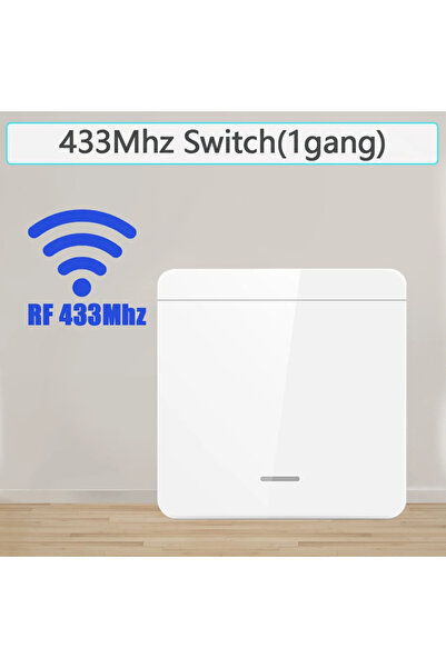 Choice5 مفتاح إضاءة لاسلكي جداري أحادي القناة، مستقبل مرحل، تردد 433 ميجاهرتز...