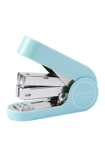 Deli Capsator 15 coli 24/6 culori pastel Longreen plastic reciclat