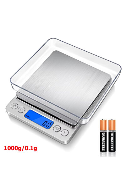 Choice1 ميزان مطبخ رقمي 1000 جرام بدقة 0.1 جرام، شاشة LCD، ميزان جيب صغير للم...