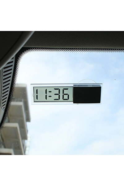 Choice LCD Display Mini Portable Electronic Window Clock with Suction Cup Wat...