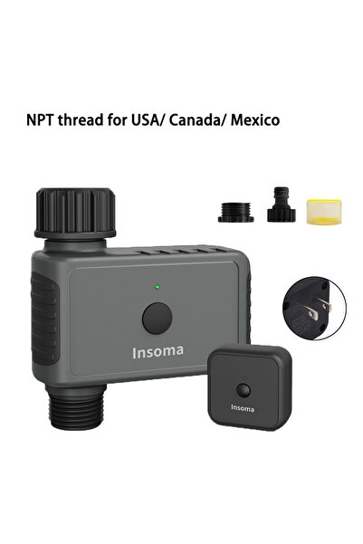 choice2 NPT-Hub-US Insoma Wifi Automatic Sprinkle Timer Remote Garden Water T...